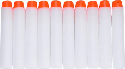 Obrázok produktu pre 100 ks mäkkých guličiek z EVA peny, biele, guľaté, duté, ako príslušenstvo k hračkárskym pištoľam