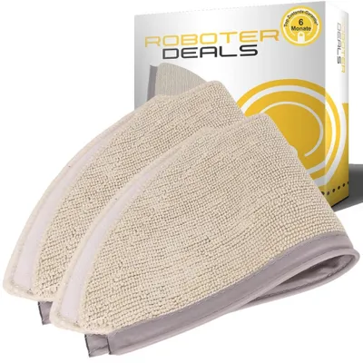 Image de Coussinettes de nettoyage, chiffons en microfibre, et mops (2 pièces) pour AIRROBO T20 Plus