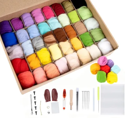 Imagen del producto de Kit de fieltro con 40 colores para proyectos creativos