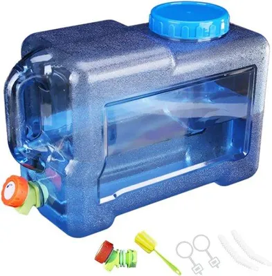 Produktbild von Wasserbehälter, 7,5 L - 22 L, Campingwasserbehälter mit Schlauch, Wasserdispenser mit Schlauch, Trinkwasserbehälter, für den Campinggebrauch, aus Edelstahl
