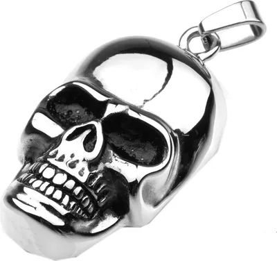 Produktbild von Edelstahl Anhänger aus 316L Totenkopf Schädel