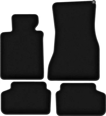 Produktbild von Wielganizator Velours-Autoteppiche – passend für BMW 5 G30 (Limousine, Bj. 2017-) –  schwarz, passgenau, mit Befestigungen set 4 Stk.