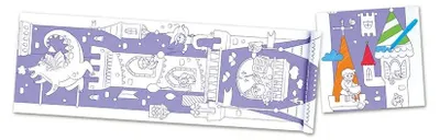 Produktbild von Hape Malrolle Mit Burgen Lila  Lila One Size