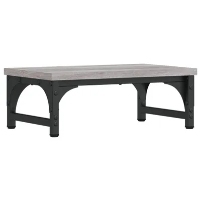 Immagine prodotto di vidaXL Supporto per monitor Grigio Sonoma 37x23x14 cm Materiale a base di legno