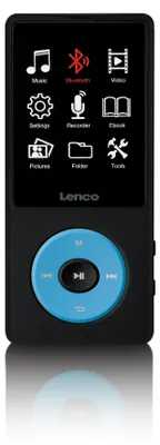 Produktbild von Lenco Xemio-860BU - MP3/MP4-Spieler mit Bluetooth® und 8 GB internem Speicher - Blau