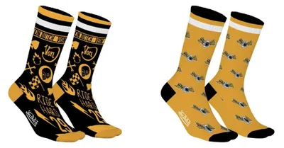 Produktbild von Von Dutch Originals 2-Pack Tennis Socks VD Allover black/yellow 39-42