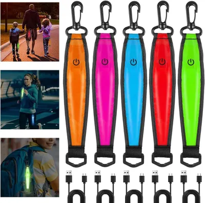 Productafbeelding van Led knipperlampjes schooltas - Set van 5 - Oplaadbaar