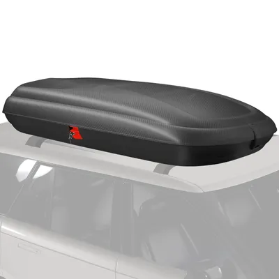 Produktbild von COSTWAY 480L Dachbox Auto, Dachkoffer abschießbar mit Zentralverriegelung, Schlüsseln & Gurten, Gepäckbox Dachgepäckträger wasserdicht Schwarz