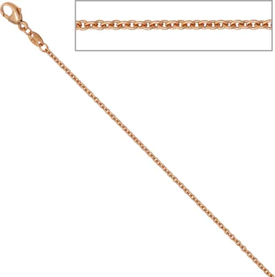 Produktbild von JOBO Ankerkette 585 Rotgold 1,5 mm 42 cm Gold Kette Halskette Karabiner