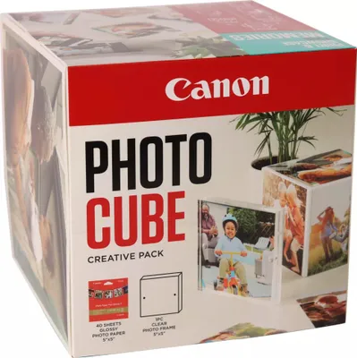 Zdjęcie produktu dla Canon PP-201 13x13 cm Photo Cube Creative Pack White Blue 40 Bl.