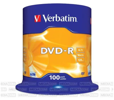 Obrázek produktu pro Verbatim DVD-R Blank 100 vřeten