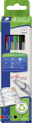 Produktbild von STAEDTLER Fineliner triplus 4er Kartonetui
