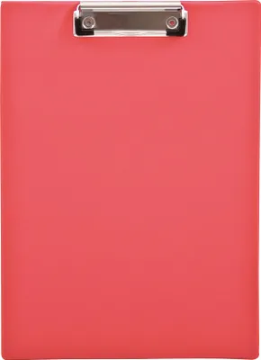 Produktbild von Klemmbrett 23,6x32,1cm Klemme silber Polypropylen rot