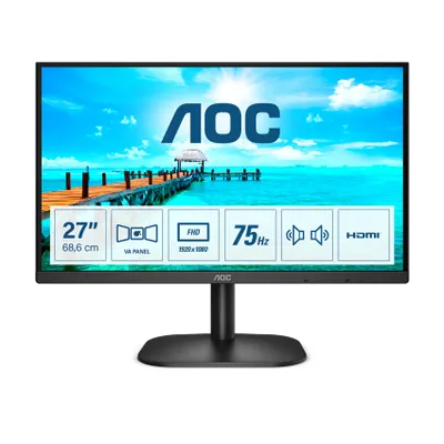 Produktbild von 68,6cm/27'' (1920x1080) AOC 27B2AM 16:9 4ms HDMI VGA VESA Full HD Black