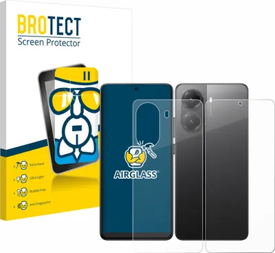 Produktbild von BROTECT Schutzglas für Xiaomi Poco X7 Pro (Display+Rückseite) Schutzfolie Panzer Folie Glas Display Schutz klar