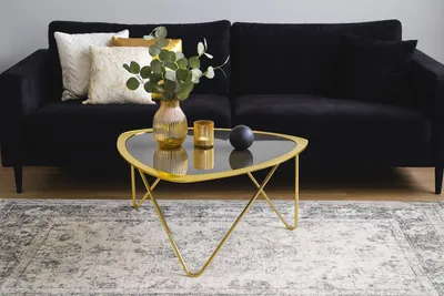 Produktbild von Couchtisch Mit Schwarzglasplatte
