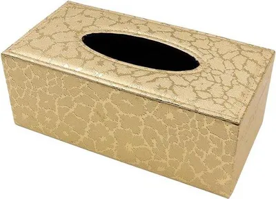Image de Boîte à mouchoirs en PU, porte-serviettes moderne, porte-mouchoirs, doré, pour la voiture, la maison ou le bureau.