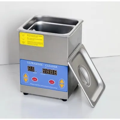 Productafbeelding van Ultrasoon reiniger - Ultrasoon reinigingsapparaat - 2 liter - Roestvrij staal - Instelbare timer - Instelbare temperatuur
