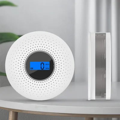 Produktbild von 2 in 1 Rauchmelder,Kohlenmonoxid Alarm,Kombinierter CO- und Rauchmelder,0,1%db/m–9,9%db/m CO-Melder,Mit Objektiv, 2030m