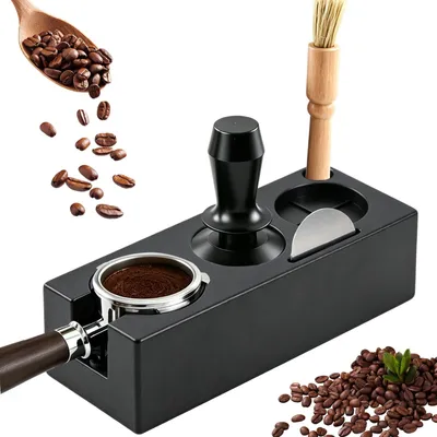 Tamperstation 51/54/58 mm für Barista-Zubehör, schwarz
