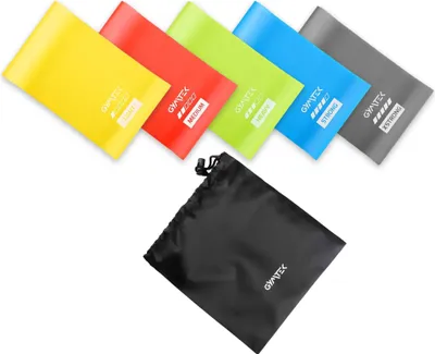 Produktbild von Gymtek® Theraband Set - 5 kusov, 2,5-12,5 kg - fitness gumy, posilňovacie gumy, gymnastické gumy - joga, pilates, silový tréning, fitness