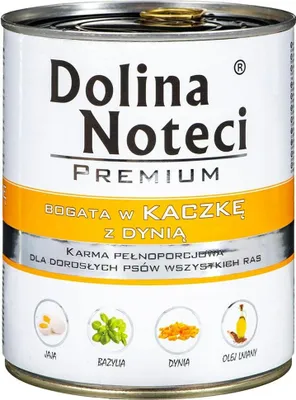 Obrázek produktu pro DOLINA NOTECI Premium Bohatá na kachnu s dýní - mokrá krmiva pro psy - 800 g