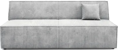 Produktbild von Sofa TESSO mit Schlaffunktion, Schlafsofa, Wohnzimmersofa, Couch, Soffa, Bettsofa, Kordstoff – Grau TILIA 86