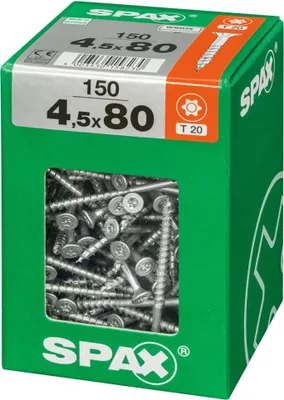 Obrázok produktu pre Spax TRX zápustná hlava Wirox 4,5x80 XXL