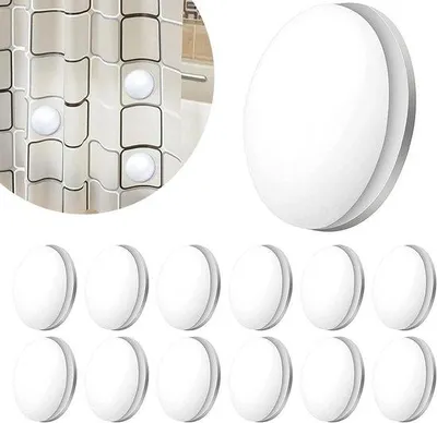 Produktbild von Gewichtssets aus Kunststoff mit Magneten - 4 cm - 12 Stück - Weiss