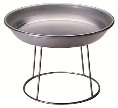 Schaalstandaard aus Edelstahl, 20 x 24 x 18 cm, silber