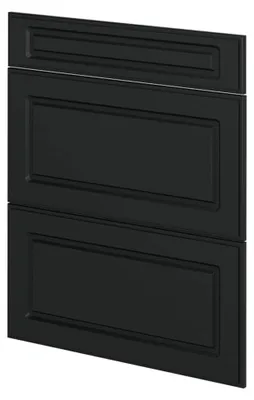 Produktbild von Küchenfront R-Line, Anthrazit Landhaus, 59,6 x 71,3 cm für Schubladenunterschrank