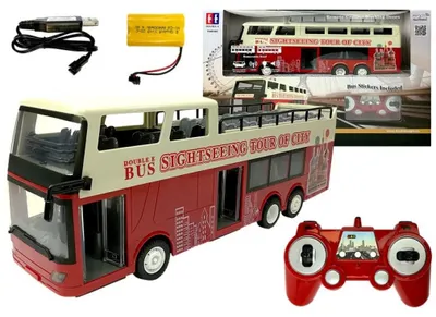 Zdjęcie produktu dla Autobus piętrowy zdalnie sterowany R/C 2.4G 1:18