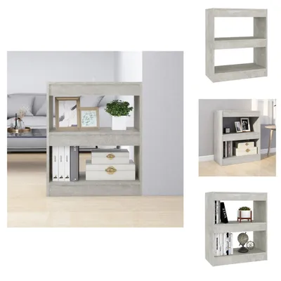 Produktbild von vidaXL Bücherregal/Raumteiler Betongrau 60x30x72 cm -  Bücherregale & Bücherschränke