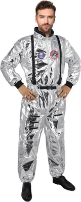 Productafbeelding van Astronautenpak zilver uni voor volwassenen carnaval S UWXOZO.
