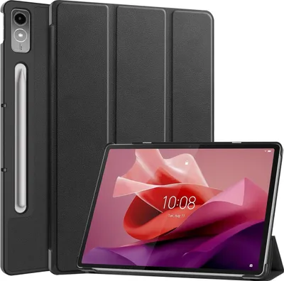 Produktbild von Mobigear Dreifach-Faltetui für Tablet, Hülle für Lenovo Tab P12, Klapphülle - Schwarz