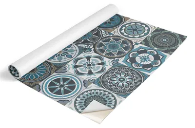 Zdjęcie produktu dla Folia meblowa Tulup – folia samoprzylepna do mebli – folia samoprzylepna 75 x 150 cm – folia meblowa do szaf – folia do mebli – folia meblowa do kuchni – wodoodporna – zmywalna – samoprzylepna – bez pęcherzyków powietrza – wzór mandali
