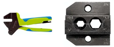 Produktbild von 624 074 3 01 K1 Rennsteig Werkzeuge GmbH Crimpzange PEW12 für gedrehte Kontakte Querschnitt 10mm² - 16mm² - 1 Stück