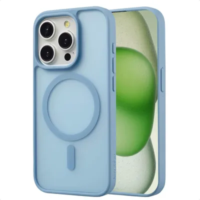 Zdjęcie produktu dla imoshion Color Guard Backcover z MagSafe dla Apple iPhone 15 Pro - jasnoniebieski