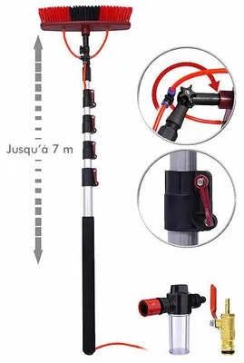 Image de Brosse de lavage télescopique 1,87 à 7 m
