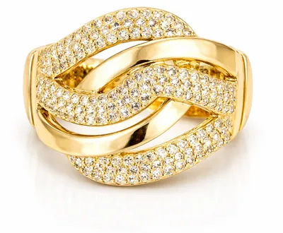 Image de Bague Paris, élastique et élégante, ornée de nombreux strass, de la collection Alessandro