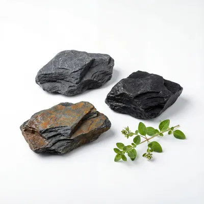 Produktbild von Canadian Slate natural 30-80 mm, Schiefer, Schwarz, 20 kg Sack, für Garten und Beet