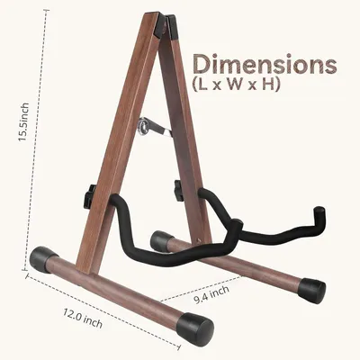 Zusammenklappbarer und verstellbarer Halter für Gitarre, Bass, Mandoline, Banjo und Ukulele