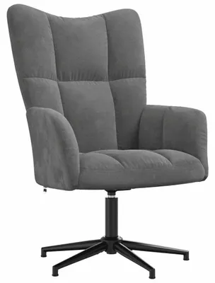 Image de Fauteuil relax en velours avec fonction de rotation à 360°
