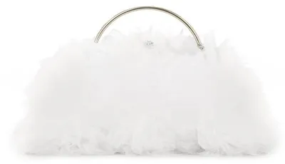 Produktbild von Elegante Damen-Handtasche mit Schnitt und Kette für Abendfeiern und Hochzeiten