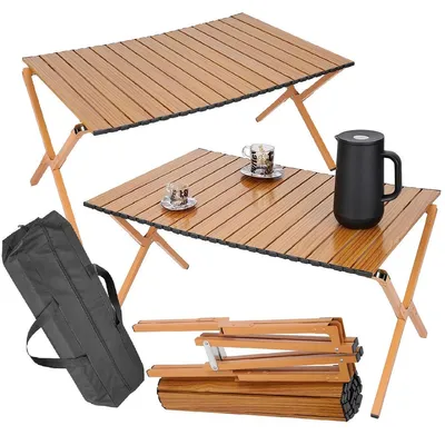 Produktbild von KLAPPBARER CAMPINGTISCH 90 x 60 x 45 cm IN EINER ENERO CAMP-TASCHE