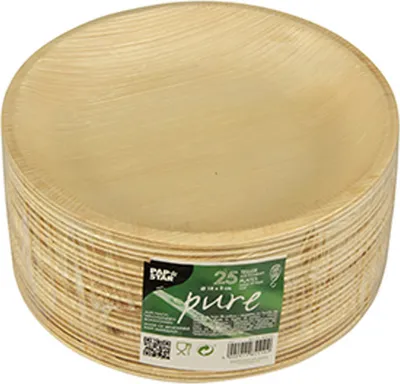 Obrázok produktu pre Papstar Palmblatt pure Teller rund 185x25 mm 25 Stück
