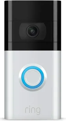 Produktbild von Ring Video Doorbell 3, Schwarz, Weiß, Haus, 1920 x 1080 Pixel, 160°, Kabellos, 802.11a, 802.11b, 802.11g, Wi-Fi 4 (802.11n)