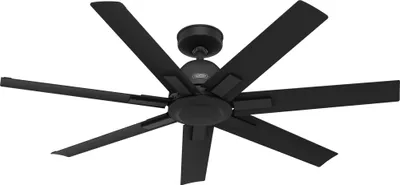 Zdjęcie produktu dla Energooszczędny wentylator sufitowy z pilotem Sahira Black 132 cm
