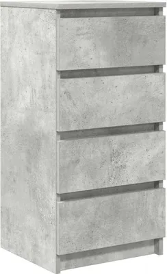 Produktbild von Sideboard Betongrau 37,5x35x76 cm Holzwerkstoff