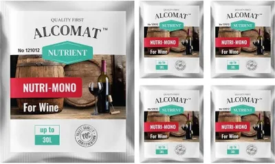 Produktbild von Hefenahrung Nährstoff ALCOMAT NUTRI-MONO Nutrient Alkohol Gärhefe, 5 Stück